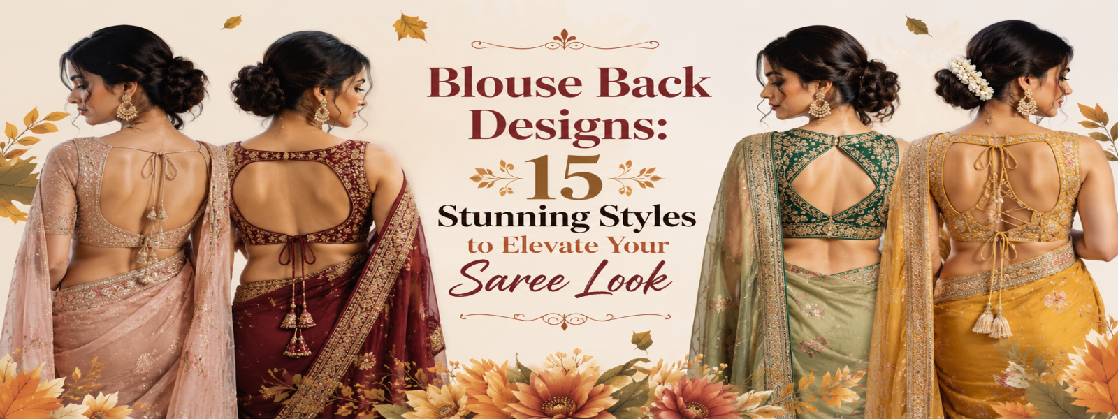 15 Stunning Blouse Back Designs