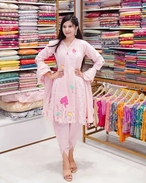 Dhoti Salwar Suit Cotton