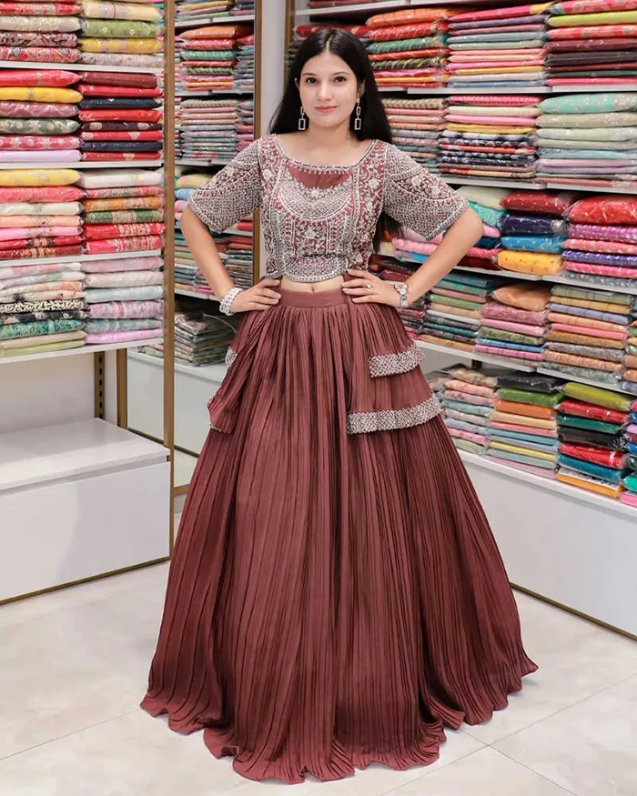 Peplum Style Designer Lehenga
