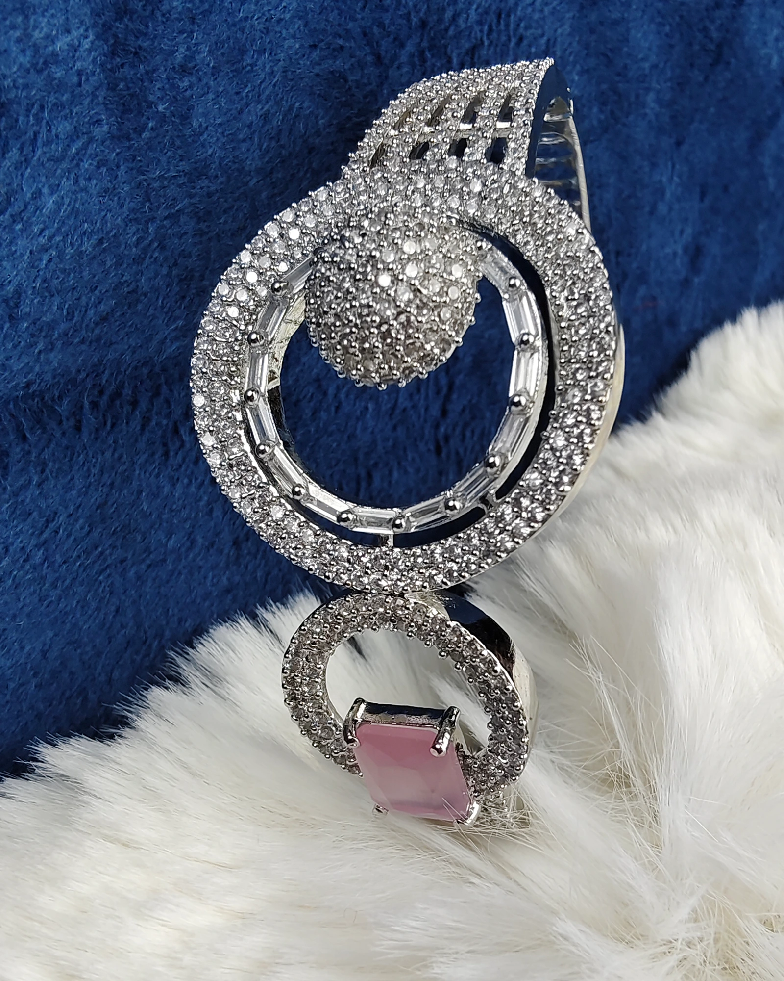 Silver American Diamond Bracelet