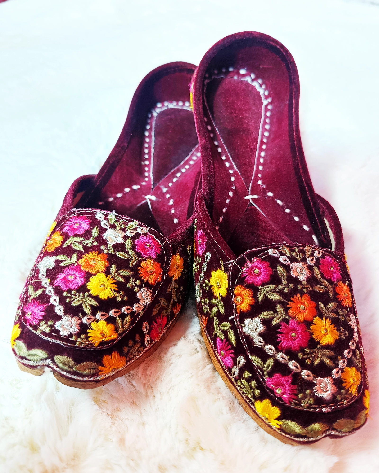 Maroon Multi Work Casual Jutis