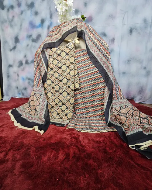 Black Color Cotton Casual Suit