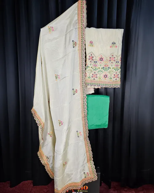 Golden Zari Work Party Wear Suit