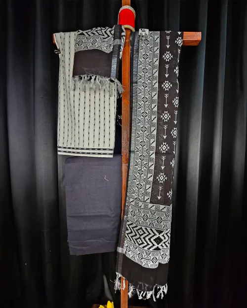 White Linen Fabric Casual Wear Suit