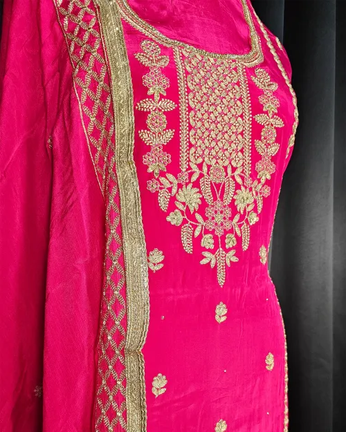 Rani Zari Work Party Wear Suit