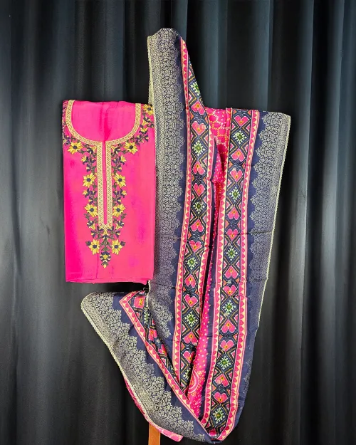 Rani Embroidery Work Party Wear Suit