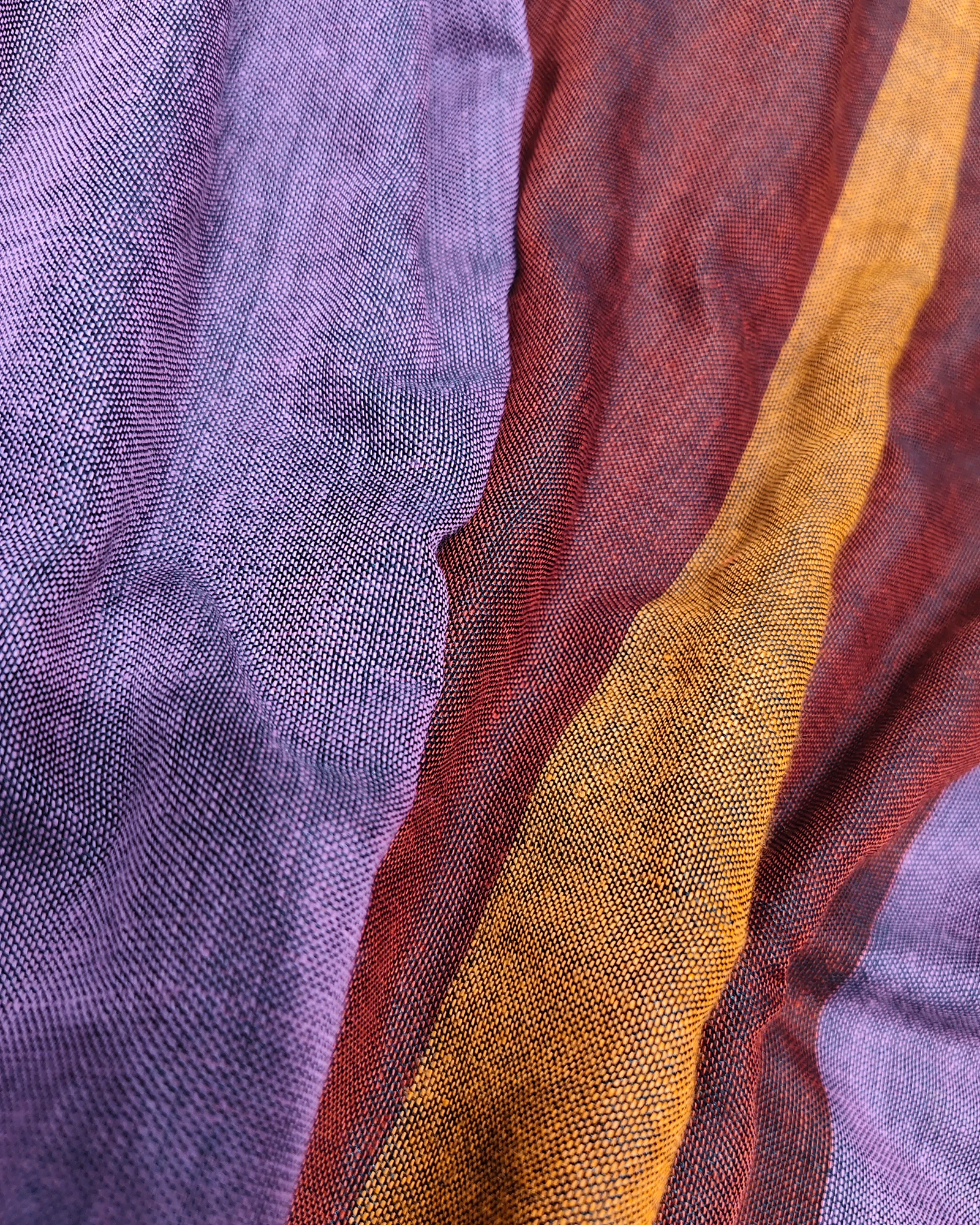 Multi Color Raw Cotton Saree