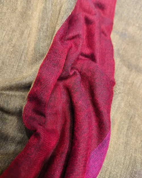 Multi Colour Raw Cotton Casual Wear Saree