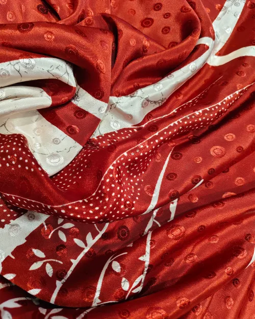 Maroon Color Light Stone Crepe Silk Saree