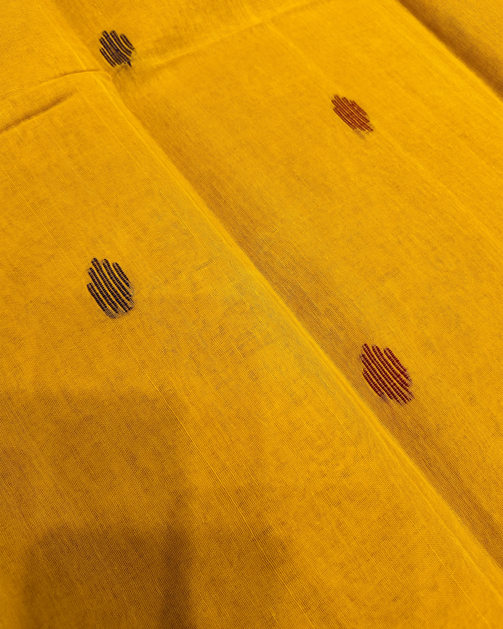 Yellow Tant Cotton Patola Saree