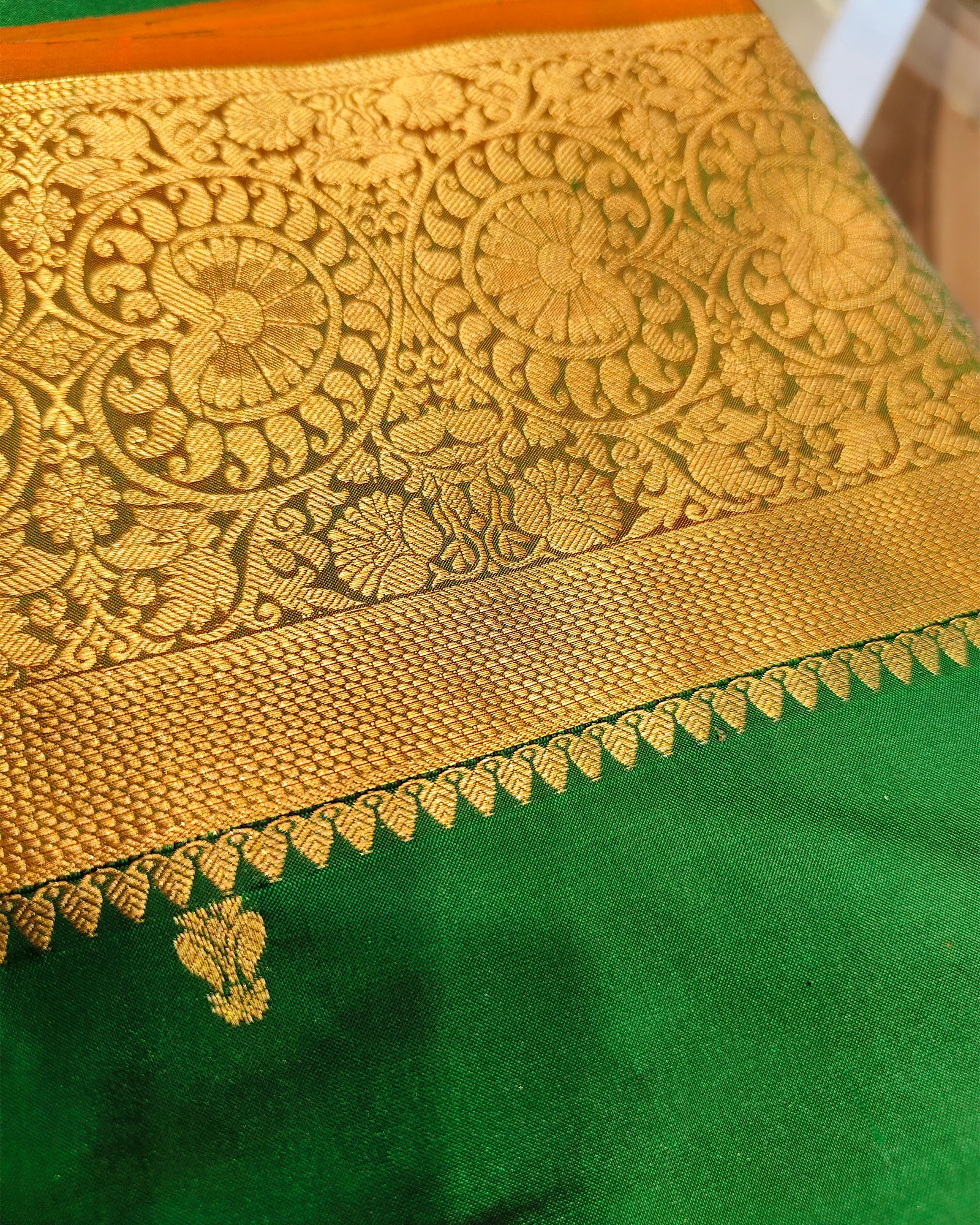 Green Zari Work Pure Kanchipuram Silk Saree