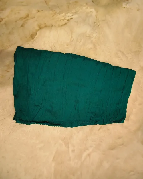 Rama Green Colour Printed Cotton Silk Dupatta