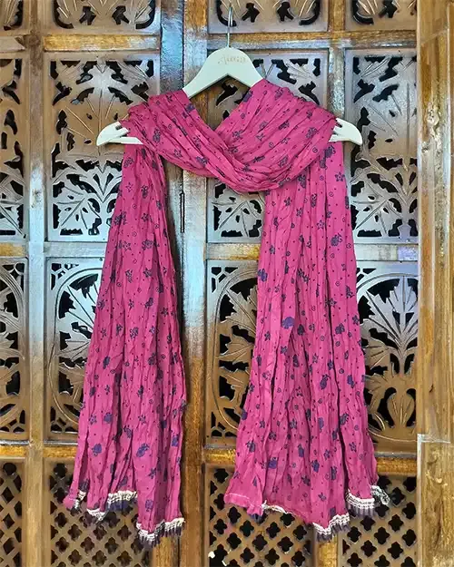 Rani Cotton Silk Printed Dupatta