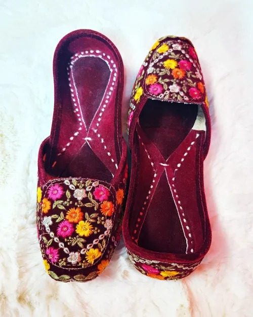 Maroon Multi Work Casual Jutis