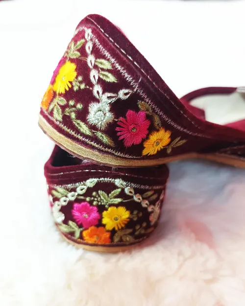 Maroon Multi Work Casual Jutis