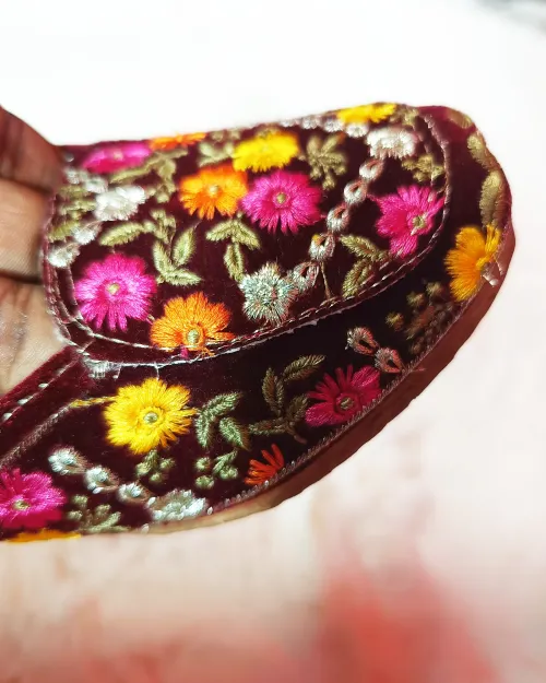 Maroon Multi Work Casual Jutis