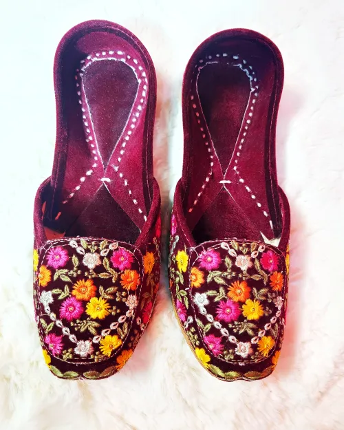 Maroon Multi Work Casual Jutis