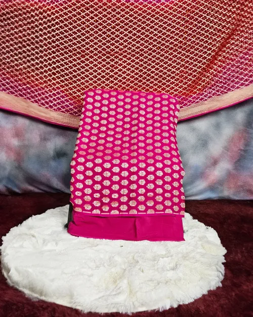 Rani Zari Work Unstitched Georgette Suit Set