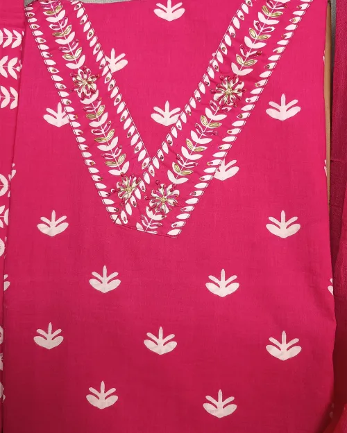 Rani Stone Work Cotton Suit