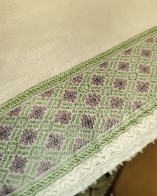 White Cotton Fabric Suit