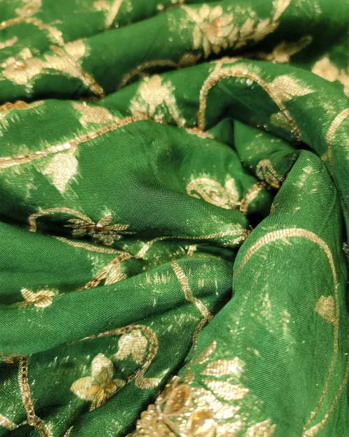 Bottle Green Stone & Zari Work Suit