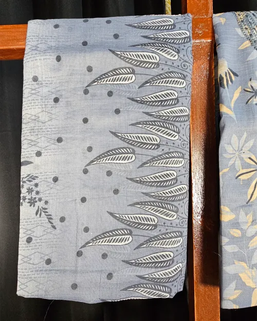 Grey Color Cotton Suit
