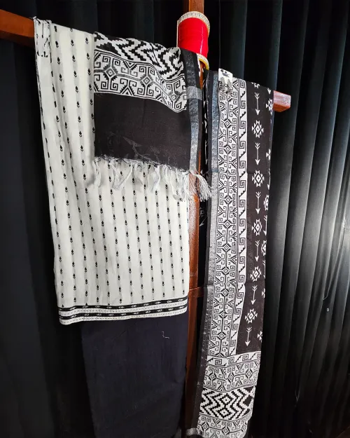 White Linen Fabric Casual Wear Suit