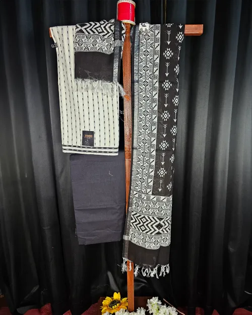 White Linen Fabric Casual Wear Suit