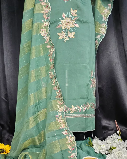 Green Stone Work Suit