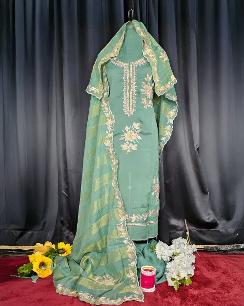 Green Stone Work Suit
