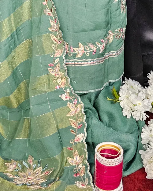 Green Stone Work Suit