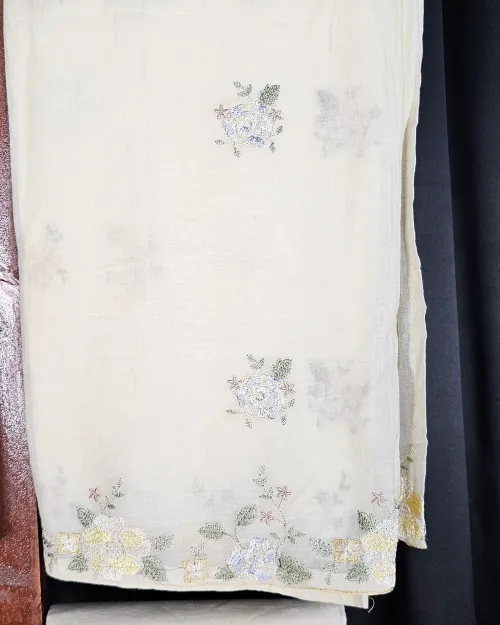 Cream Color  Cotton Fabric Suit