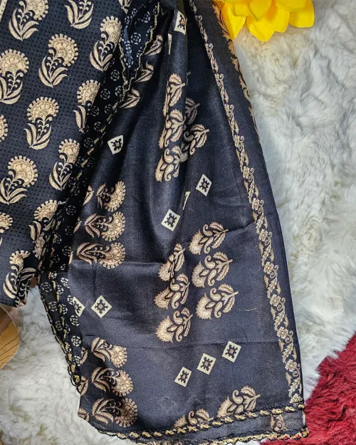 Black Cotton Casual Style Suit