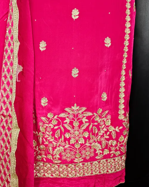 Rani Zari Work Party Wear Suit