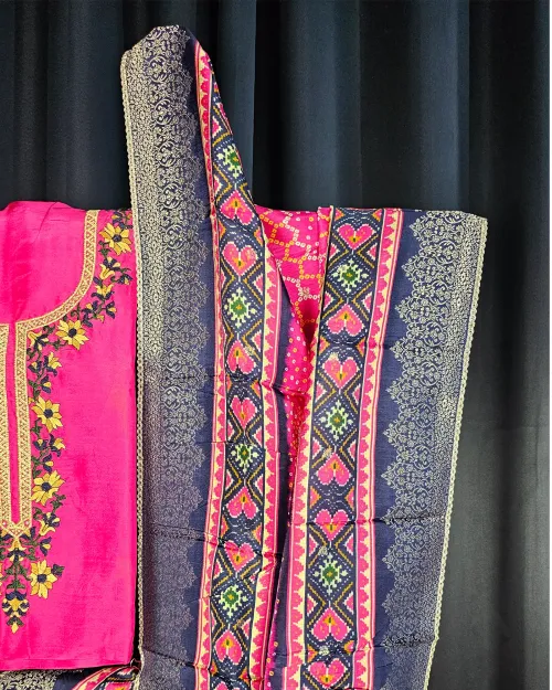 Rani Embroidery Work Party Wear Suit