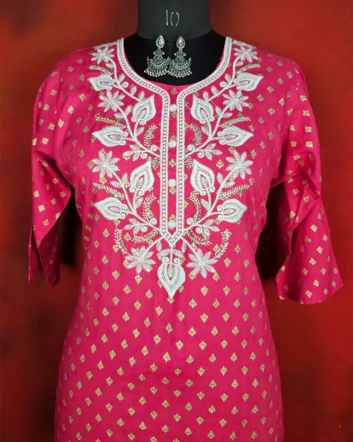 Rani Color Readymade Cotton Kurti
