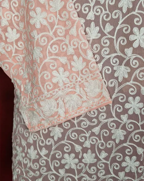 Peach Color Readymade Cotton Straight Kurti