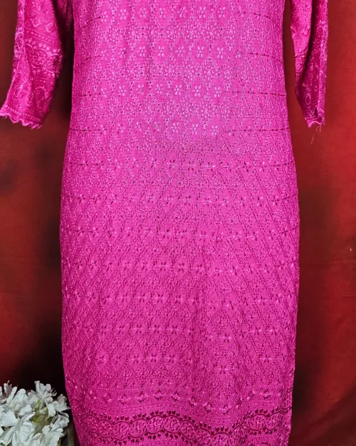 Rani Color Readymade Cotton Straight Kurti