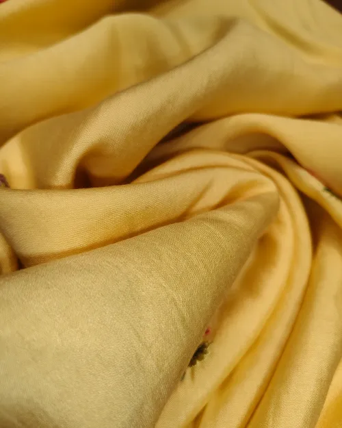 Lemon Cotton Silk Unstitched Salwar Suit Set