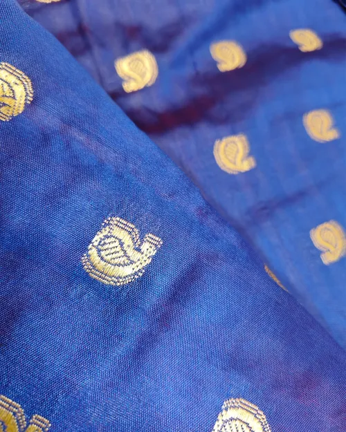 Gajari Red Zari Work Silk Saree