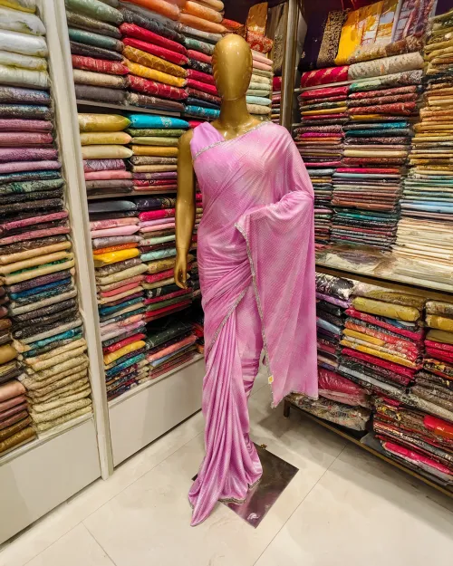 Move Color Srone Work Imported Crepe Silk Saree