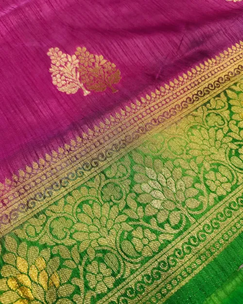 Light Purple Zari Work Silk Saree Kanchipuram Style