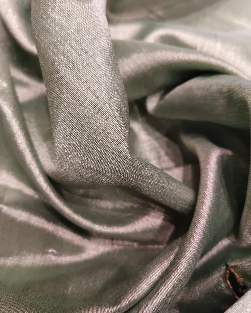 Light Green Stone Work Cotton Silk Saree