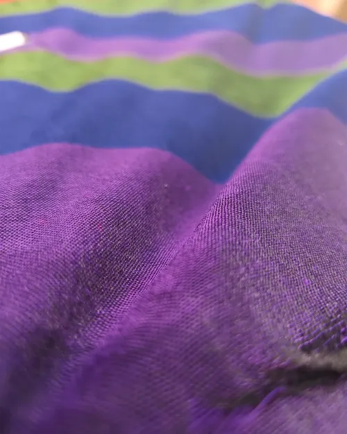 Multi Colour Raw Cotton Saree