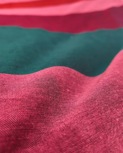 Multi Color Raw Cotton Casual Wear Saree