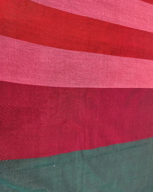 Multi Color Raw Cotton Casual Wear Saree