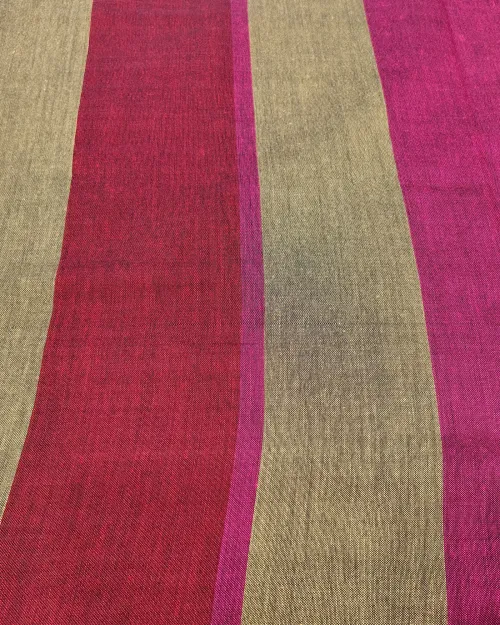 Multi Colour Raw Cotton Casual Wear Saree