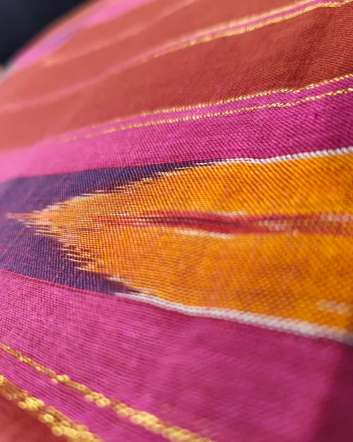 Maroon Color Cotton Border Style Saree