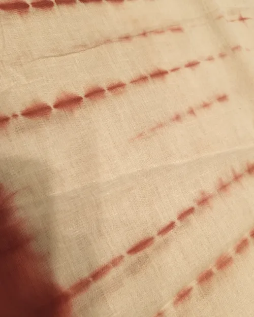 Pink & White Colour Bandhani Cotton Silk Saree