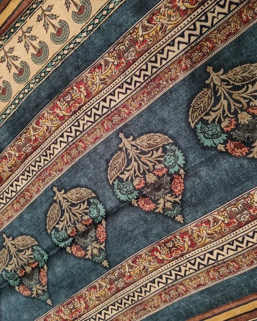 Rust Colour Cotton Silk Saree